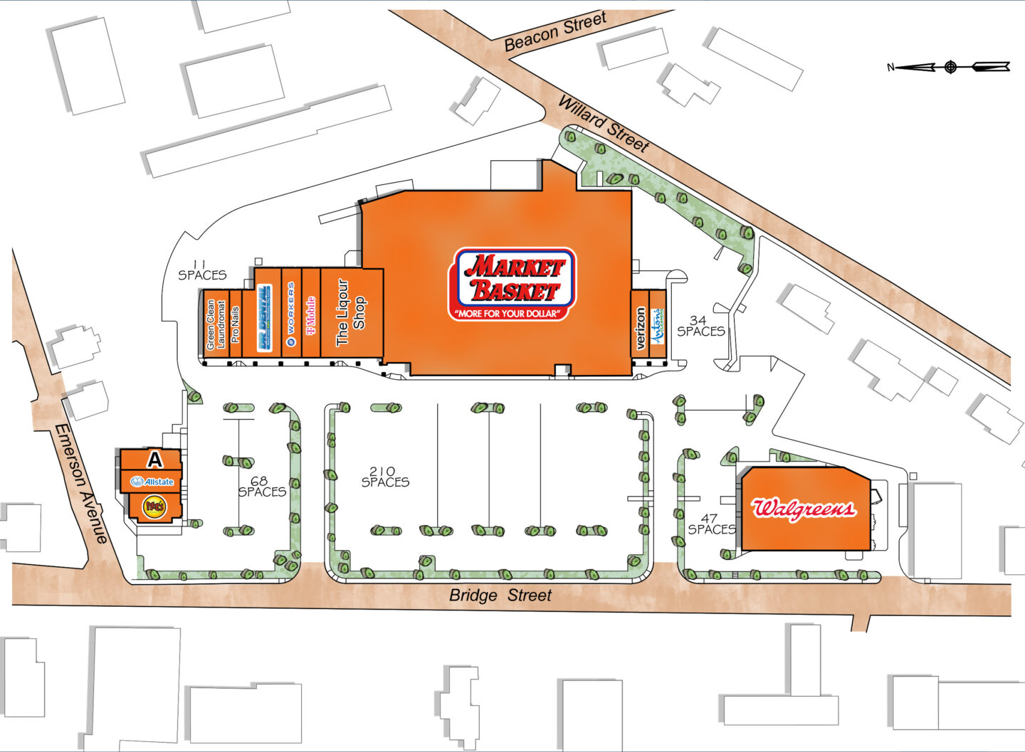 Map of SUNRISE SHOPPING CENTER