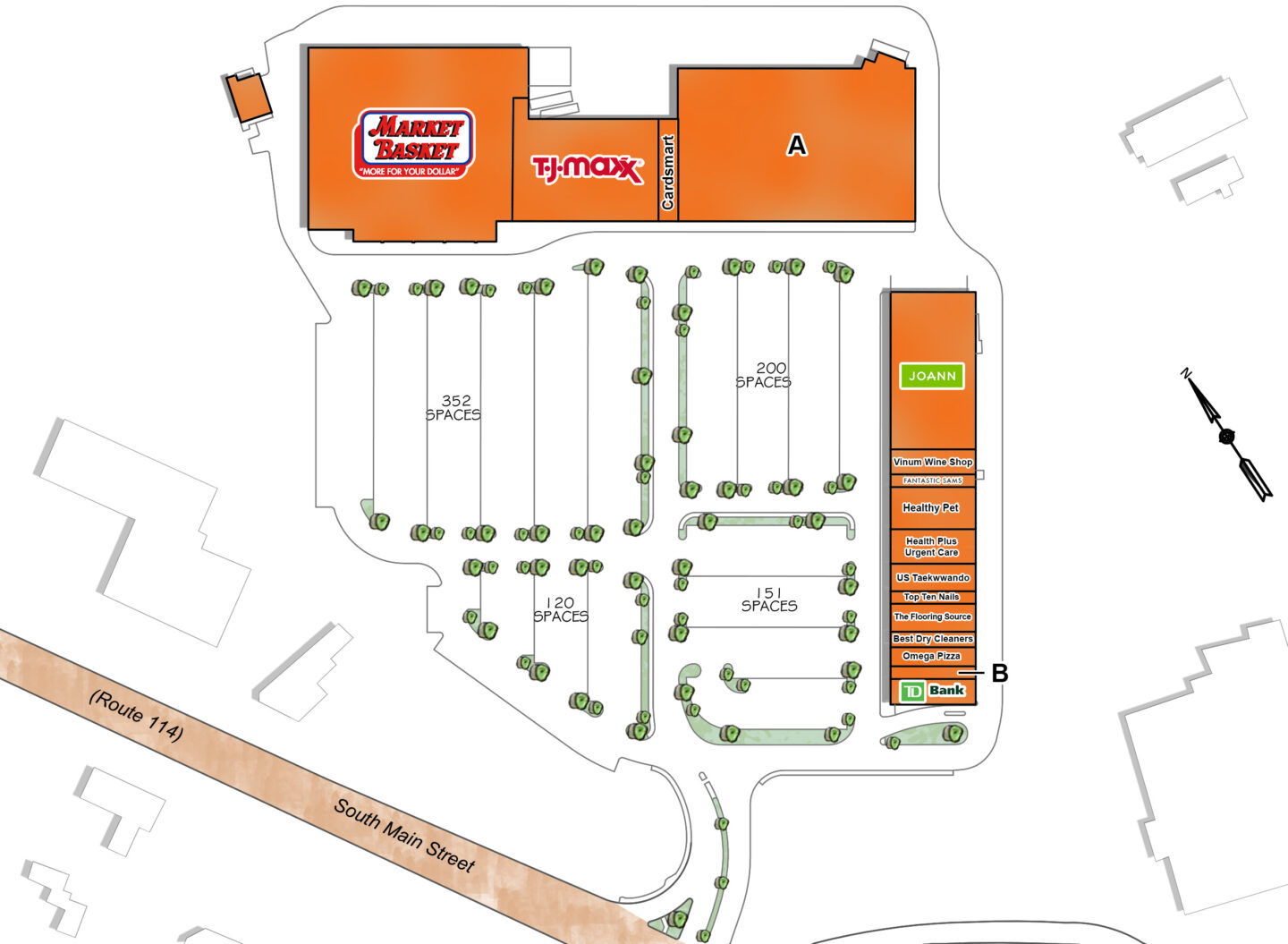 Map of MIDDLETON MARKET PLACE