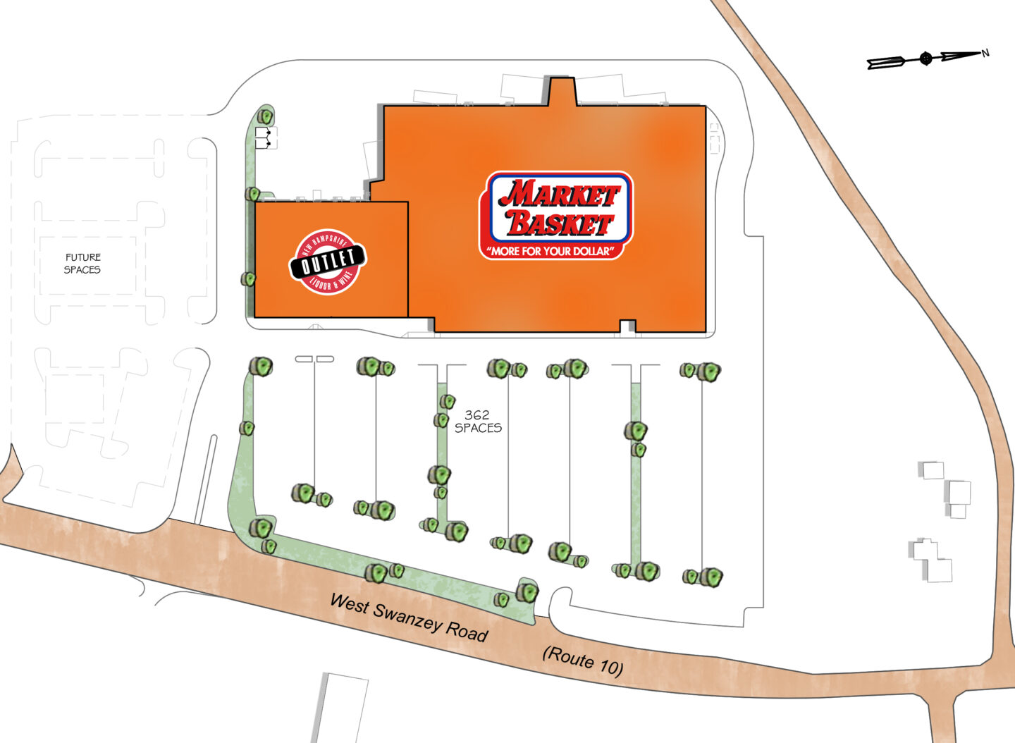 Map of MARKET BASKET PLAZA